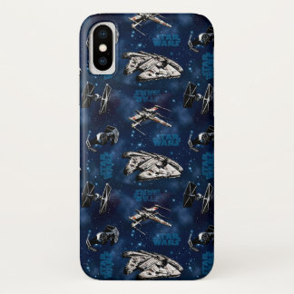 Star Wars | Blue Vehicle Classic Pattern iPhone X Case