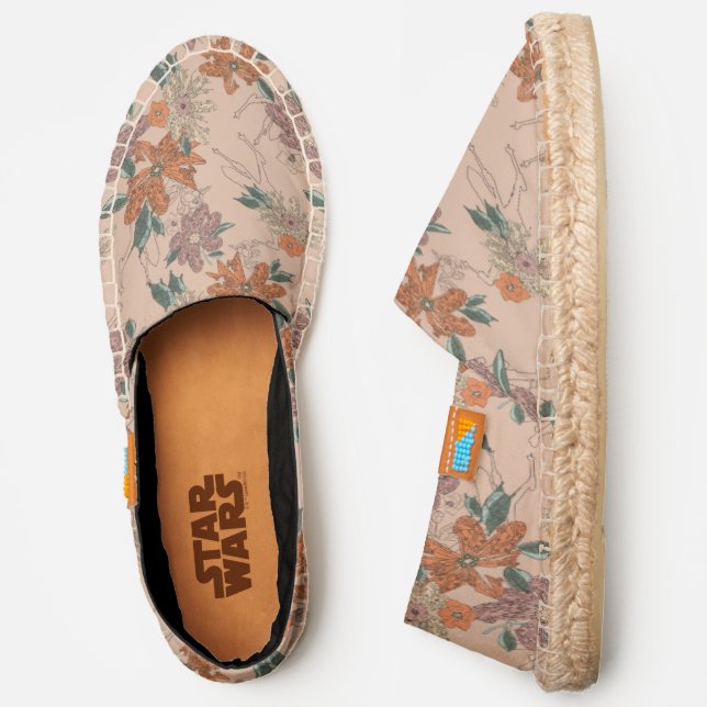 Star Wars | Botanical Floral Pattern Espadrilles (Side)