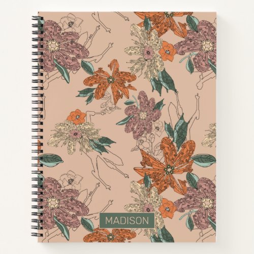Star Wars  Botanical Floral Pattern Notebook