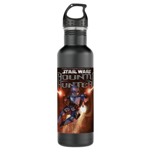 Star Wars Bounty Hunter Video Game Cover Stainless Steel Water Bottle