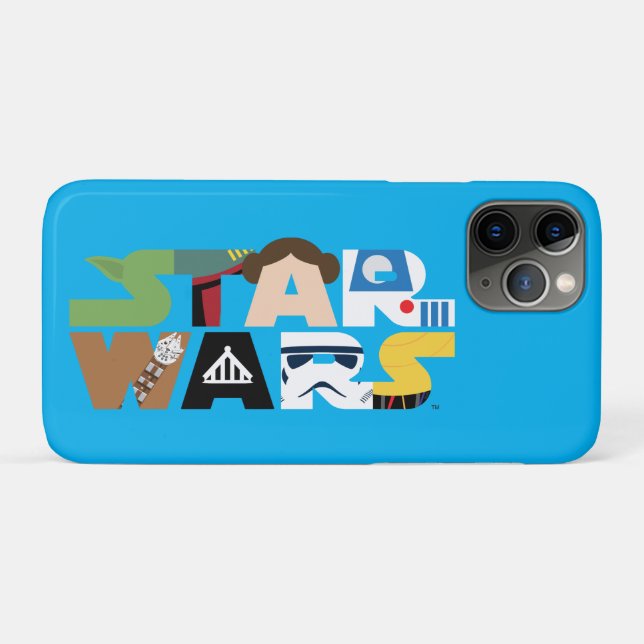 Star Wars Character Letters Logo Case-Mate iPhone Case (Back (Horizontal))