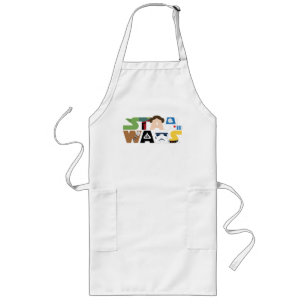 Star Wars Character Letters Logo Long Apron