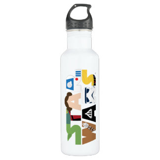 Star Wars Character Letters Logo Stainless Steel Water Bottle