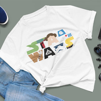 Star Wars Character Letters Logo T-Shirt