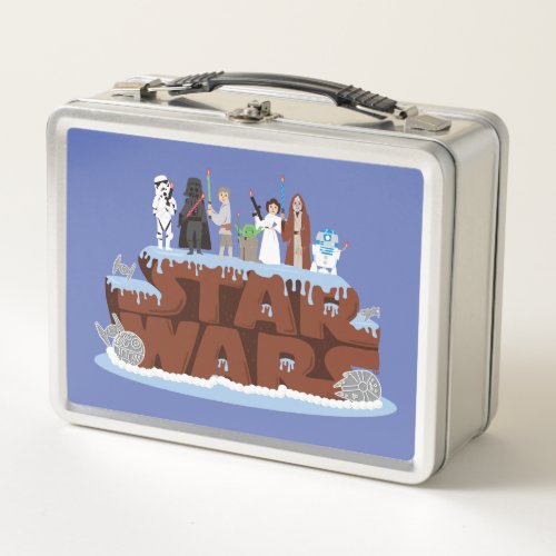 Star Wars Characters Birthday Cake Metal Lunch Box