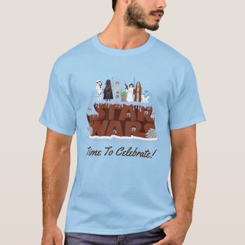 Star Wars Characters Birthday Cake T_Shirt