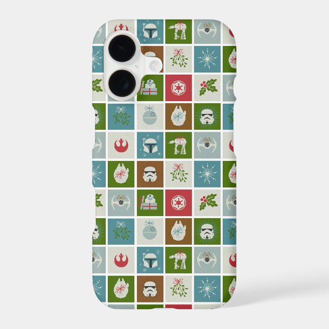 Star Wars Christmas Icon Pattern Case-Mate iPhone Case (Back)