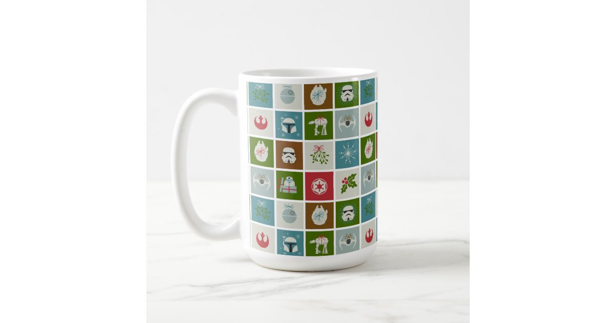 Star Wars Christmas Icon Pattern Coffee Mug