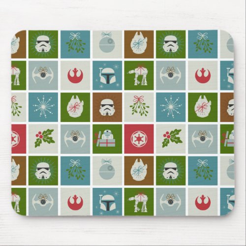 Star Wars Christmas Icon Pattern Mouse Pad