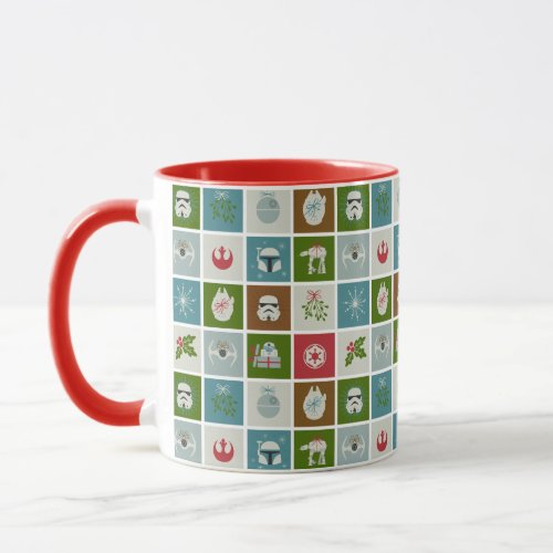 Star Wars Christmas Icon Pattern Mug