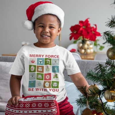 Star Wars Christmas Icon Pattern T-Shirt