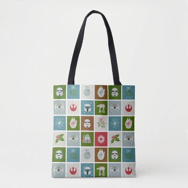Star Wars Christmas Icon Pattern Tote Bag (Front)