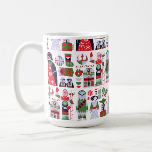 Star Wars Classic Christmas Icon Pattern Coffee Mug