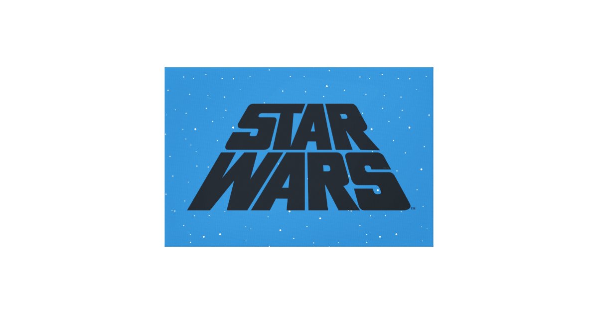 Star Wars Crawl Logo Canvas Print Zazzle