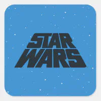 Mini Characters Climbing Star Wars Logo Sticker, Zazzle