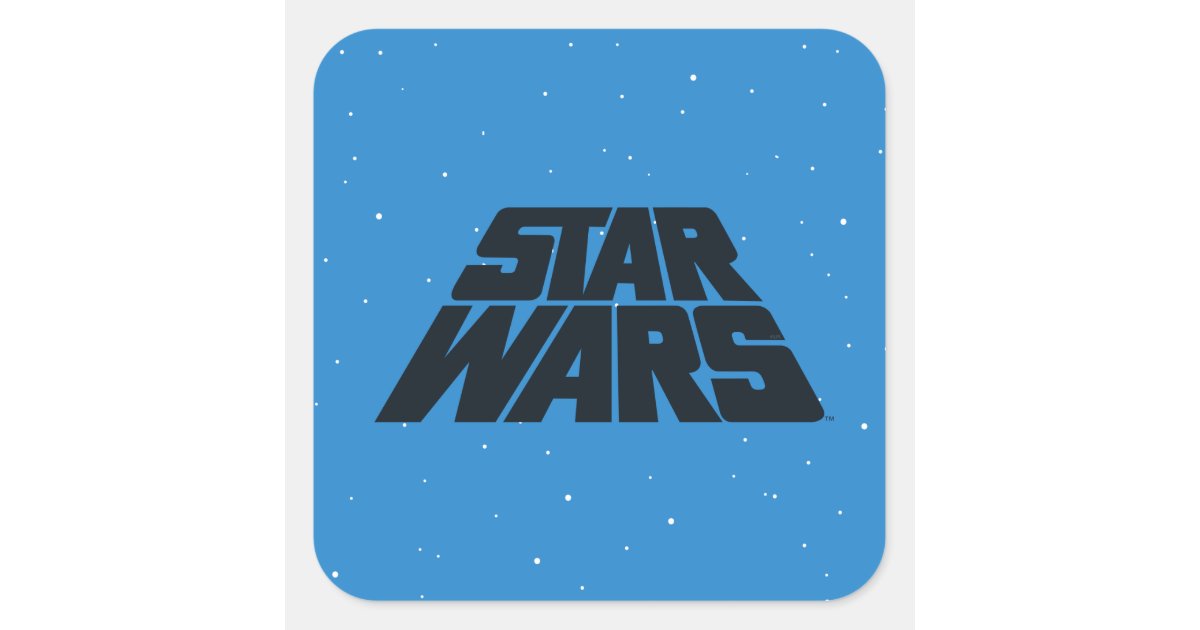 Mini Characters Climbing Star Wars Logo Sticker, Zazzle