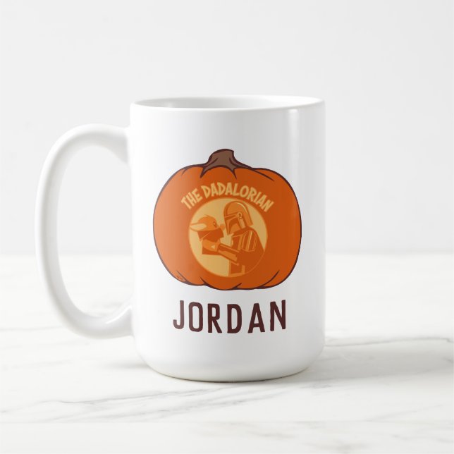 Star Wars | Dadalorian Jack-o-Lantern Coffee Mug (Left)