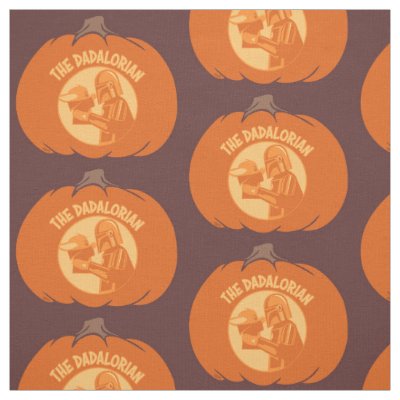 Star Wars | Dadalorian Jack-o-Lantern Fabric