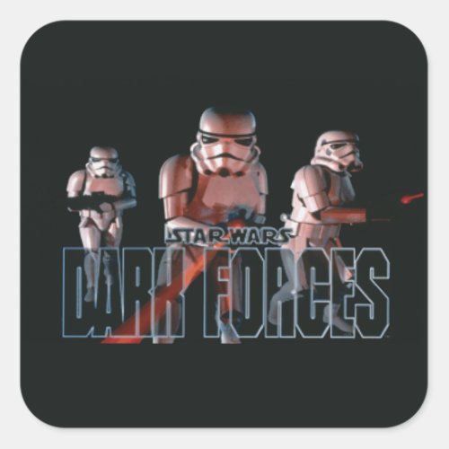 Star Wars Dark Forces Video Game Cover Square Sticker