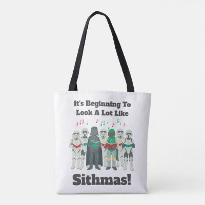 Star Wars Dark Side Carollers Tote Bag