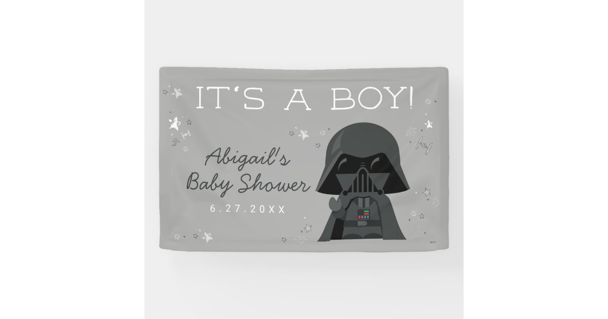 Star Wars Darth Vader Baby Shower Banner Zazzle