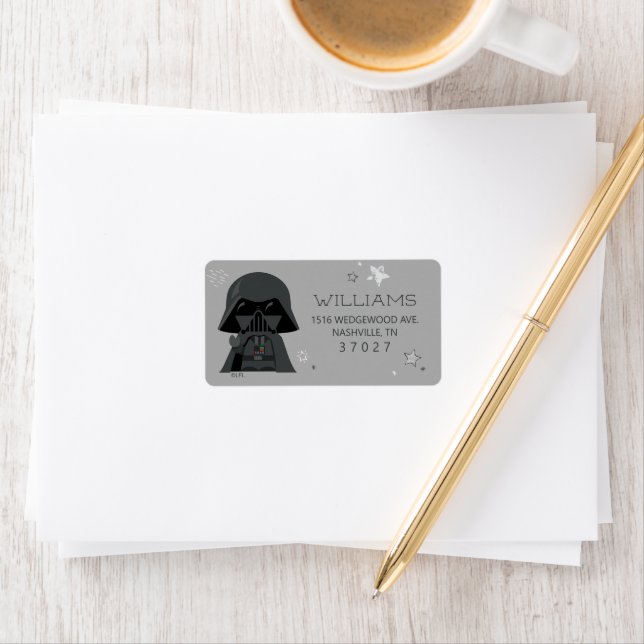 Star Wars | Darth Vader Baby Shower Label (Insitu)