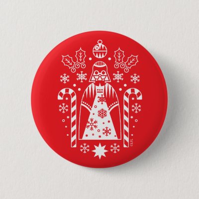 Star Wars Darth Vader Christmas Cutout Button