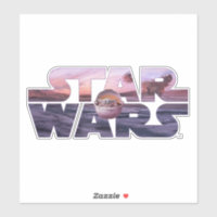 Star Wars Desert Title With The Child Sticker