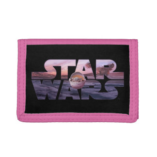 Star Wars Desert Title With The Child Trifold Wallet