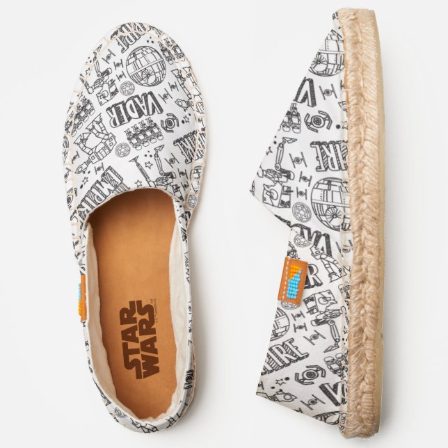 Star Wars | Galactic Empire Doodle Pattern Espadrilles (Side)