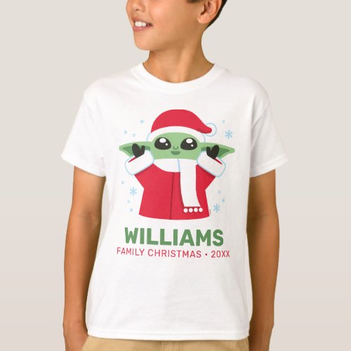 Star Wars  Grogu Family Christmas T_Shirt
