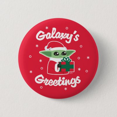 Star Wars Grogu Galaxy's Greetings Button