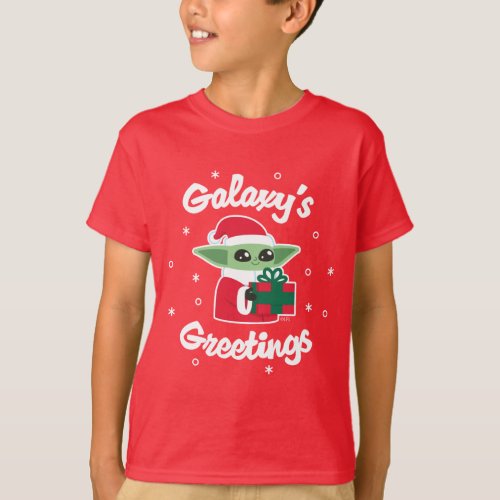 Star Wars Grogu Galaxys Greetings T_Shirt