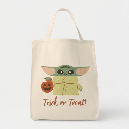 Star Wars Grogu Halloween Trick_or_Treating Tote Bag