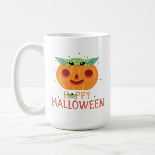 Star Wars  Grogu Jack_o_Lantern Hoppy Halloween Coffee Mug