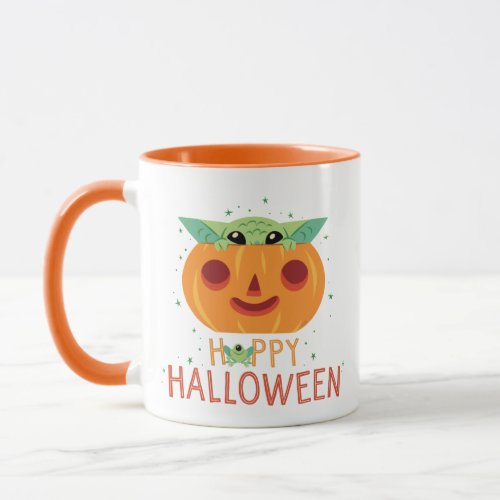 Star Wars  Grogu Jack_o_Lantern Hoppy Halloween Mug