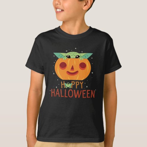 Star Wars  Grogu Jack_o_Lantern Hoppy Halloween T_Shirt