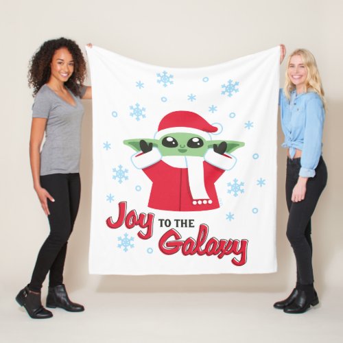 Star Wars Grogu Joy To The Galaxy Fleece Blanket