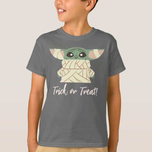 Star Wars Grogu Mummy Halloween Graphic T_Shirt