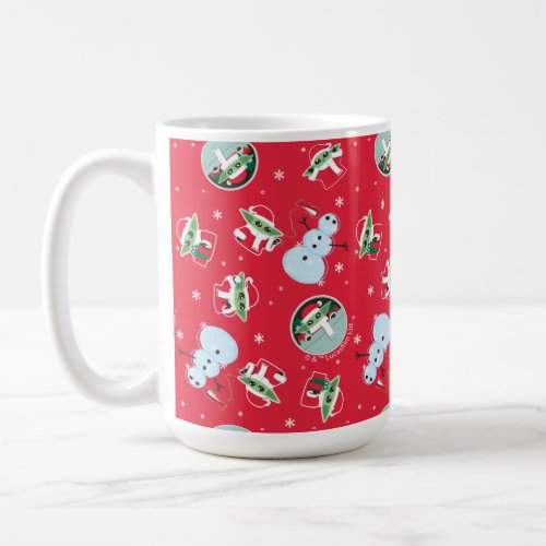 Star Wars Grogu Santa Christmas Pattern Coffee Mug