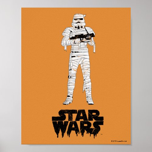 Star Wars  Halloween Mummy Trooper Poster