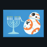 Star Wars Hanukkah BB-8 Lights Menorah Canvas Print<br><div class="desc">Check out this adorable graphic of BB-8 lighting a menorah!</div>