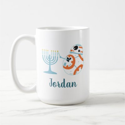 Star Wars Hanukkah BB-8 Lights Menorah Coffee Mug