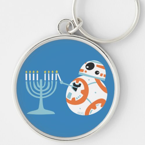 Star Wars Hanukkah BB_8 Lights Menorah Keychain