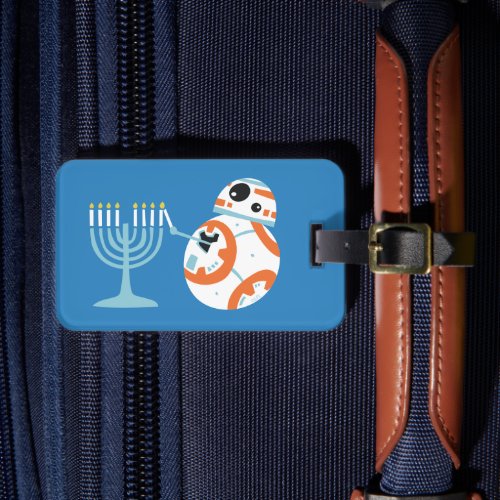Star Wars Hanukkah BB_8 Lights Menorah Luggage Tag