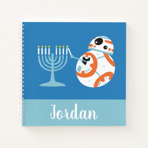 Star Wars Hanukkah BB_8 Lights Menorah Notebook