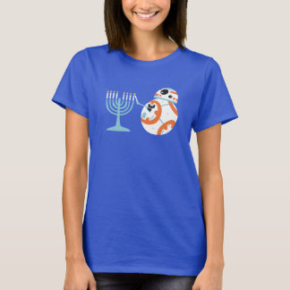 Star Wars Hanukkah BB-8 Lights Menorah T-Shirt