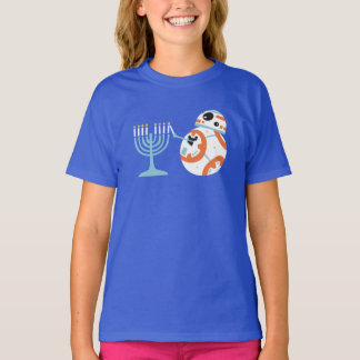 Star Wars Hanukkah BB-8 Lights Menorah T-Shirt