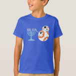 Star Wars Hanukkah BB-8 Lights Menorah T-Shirt<br><div class="desc">Check out this adorable graphic of BB-8 lighting a menorah!</div>