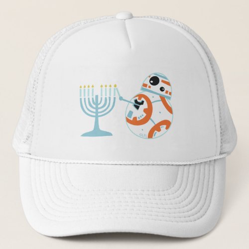 Star Wars Hanukkah BB_8 Lights Menorah Trucker Hat